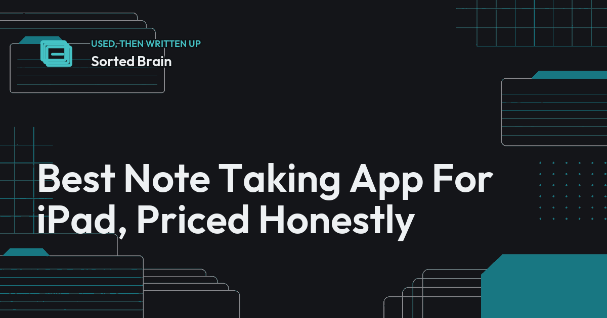 Best Note Taking App For iPad, Priced Honestly