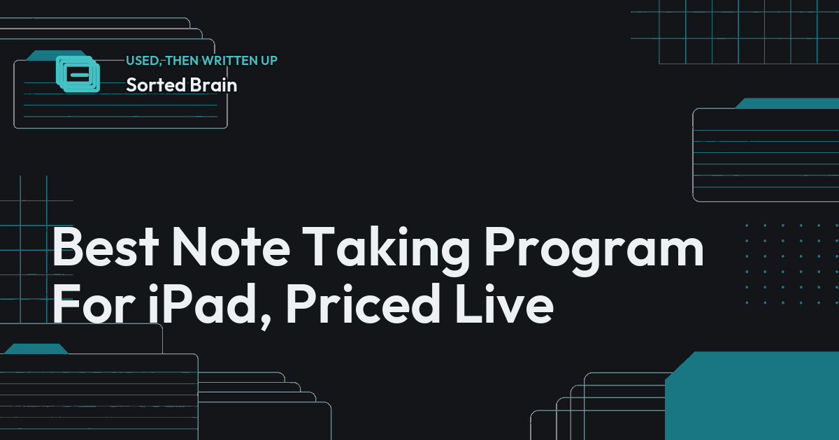 Best Note Taking Program For iPad, Priced Live