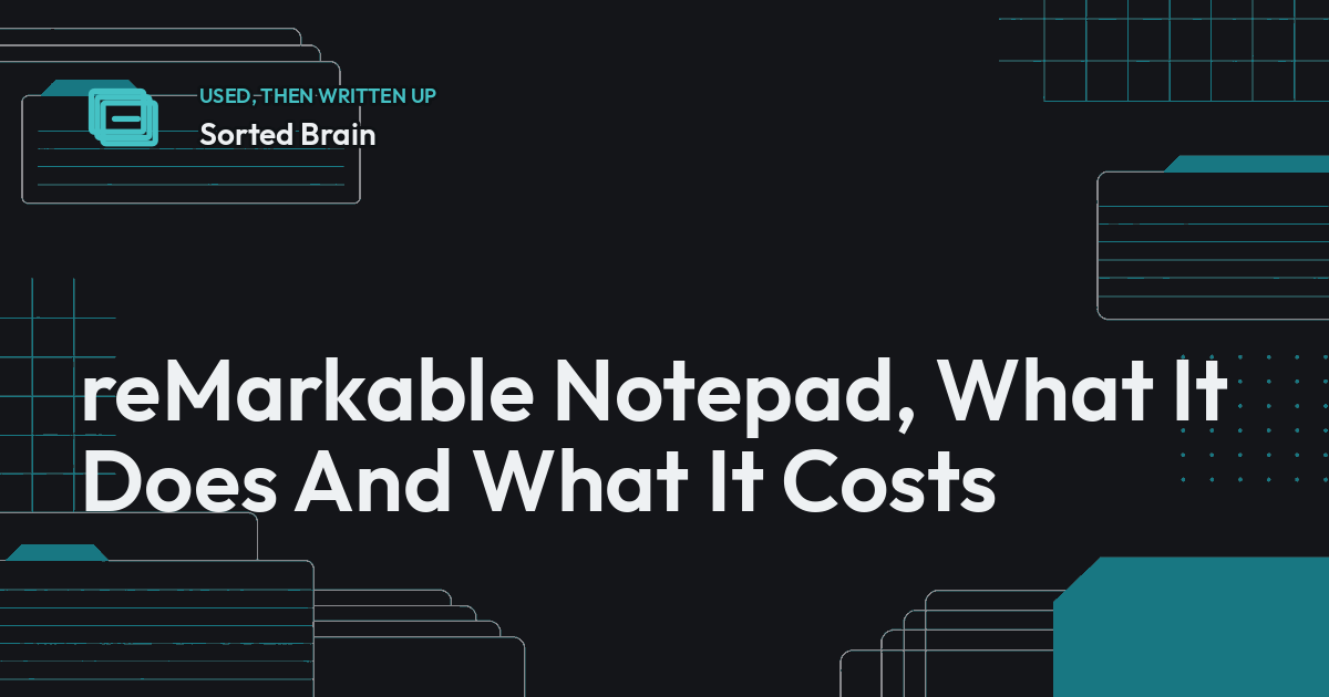 reMarkable Notepad, What It Does And What It Costs